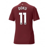 Maglie da calcio Manchester City Jeremy Doku #11 Terza Maglia Femminile 2024-25 Manica Corta